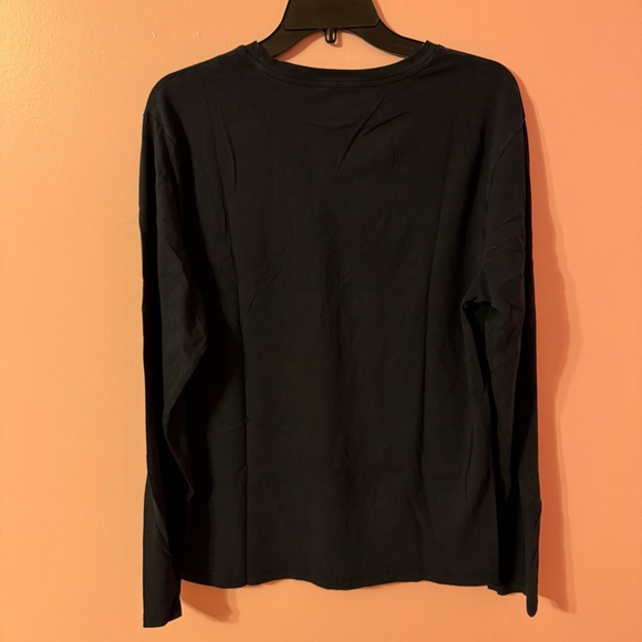 Nautica Navy Long Sleeve Tee Classic Crew Neck - Picture 3 of 4